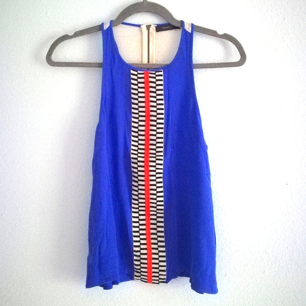 THML Bold Multicolor Checkered Sleeveless Top
